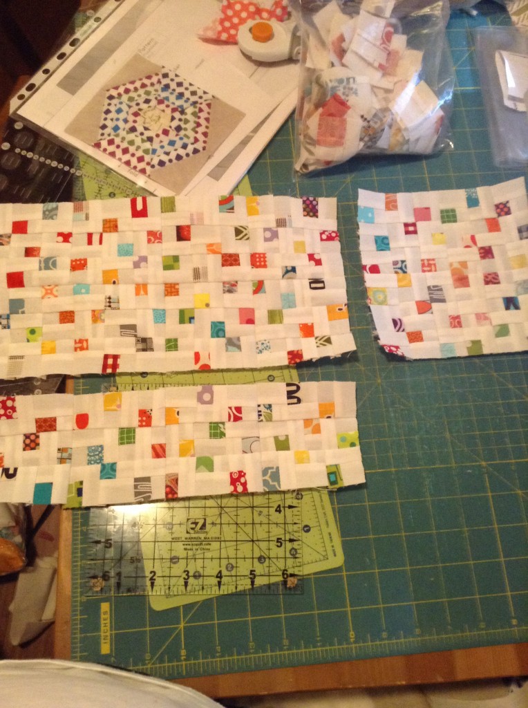 Mosaic Tiles Blog Hop Pillow - Lethargic Lass