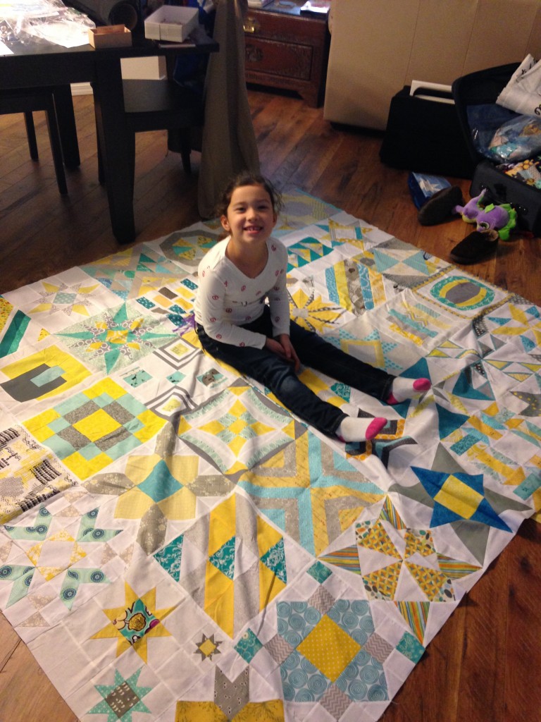 Gray/Yellow/Aqua Quilt - https://www.clone.sewbittersweetdesigns.com