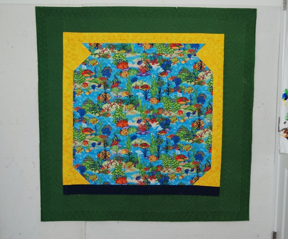 Fishbowl Quilt Backing - Customer Quilt - http://sewibttersweetdesigns.com